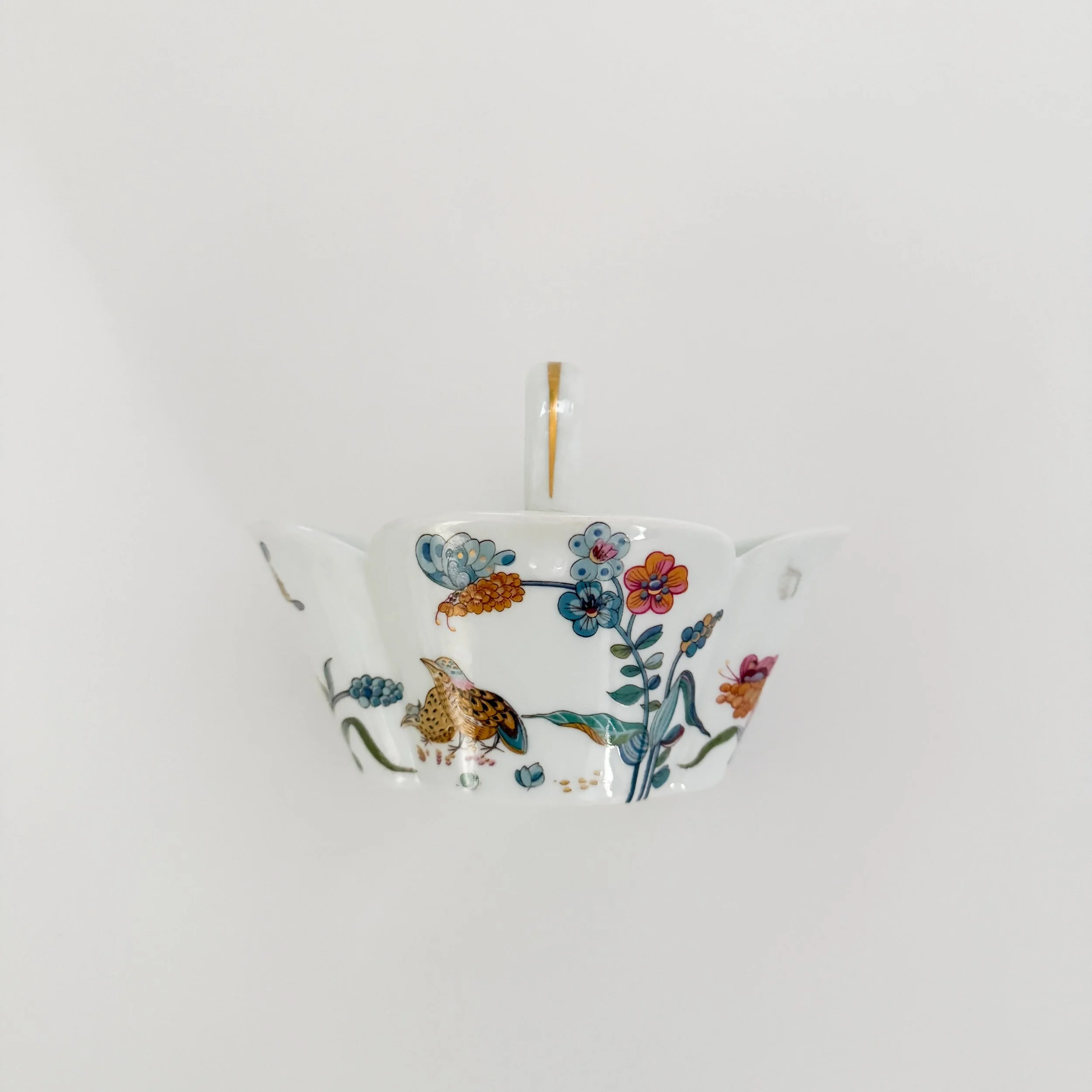 Christian Dior White & Blue Floral Cup & Saucer Tea Set — sororité.